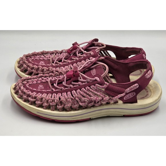 Keen Women's 9 Uneek Paracord Bungee Cord Rope Hiking Sandals Water Shoes Purple - Picture 5 of 12